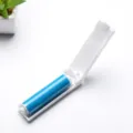 Mini rouleau anti-poils pliable et lavable pour vêtements animaux brosse portable pratique. - Bleu