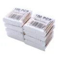 Double-headed wooden cotton swabs 100 pcs pack household makeup removal cleaning sticks - 2 Packs (Approx. 200 Count)