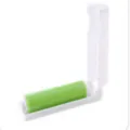 Mini rouleau anti-peluches pliable et lavable pour vetements, poils d'animaux et tapis. - Vert