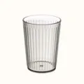 Gobelet à brosse à dents cannelé transparent porte-brosse simple pour salle de bain - 201-300ml / Gris