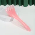 Rosa Fünfkralle Kopfmassagegerät aus Harz, ergonomischer Meridian Kamm für Körperpflege. - Rosa