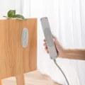 Punch-free power strip holder wall mount bracket for router socket cable organizer storage - Gray