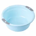 Thickened plastic washbasin with hanging hole and anti-slip handles, approx 35cm blue. - Large (35cm) / Blue