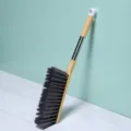 Brosse de lit a long manche souple pour balai de menage outil de nettoiement canape tapis - Jaune