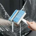 Double-sided glass wiper window cleaning brush for bathroom tiles, mirrors and household cleaning. - Double-Sided Wiper