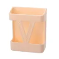 Boîte de rangement pour télécommande murale support de charge pour téléphone plastique - Abricot