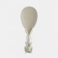 Cute standing rabbit rice spoon, non-stick rice paddle, Nordic beige, 18.5x7cm kitchen tool. - Beige