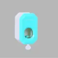 Wall-mounted automatic toothpaste squeezer dispenser blue plastic bathroom toothbrush holder - Ice Crystal Green