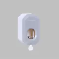 Automatic Toothpaste Dispenser Wall Mounted Toothpaste Squeezer in Grey Variant Holder - Gray