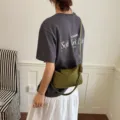 Olivgrüne Dumpling-Tasche Umhängetasche, vielseitige Schultertasche Handtasche Variante. - Grün