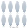 White hijab safety pins set of 8 pieces, plastic scarf buckle accessories for daily wear. - Group 2 All White