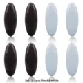 Magnetic hijab pins set of 8 black and white scarf clips for secure and stylish daily wear. - Group 3 Black & White