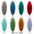 Colorful plastic oval scarf pins set 8pcs mix color fashion accessories for daily wear decor - Group 4 Red Mixed
