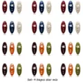 Colorful plastic safety pins with hollow star and rhinestones, 36pcs mixed color set for daily decor. - Pentagram / 36 Piece Set / Mixed Colors