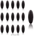 Ensemble de pierres magnetiques ovales noires 16pcs, surface lisse, articles durables. - Lot 3 : tout noir