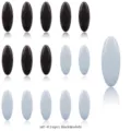 Aimant foulard clips hijab 16 pieces noir et blanc couleurs epingles antiderapantes neuf - Lot 4 : noir et blanc