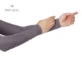 Donkergrijze armmouwen modal katoen detail overzicht ademende elastische comfortabele pasvorm. - Eén maat / donkergrijs