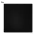 Solid black chiffon square scarf detail showing smooth shiny fabric texture for women. - Black