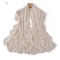 Close-up view of lightweight sheer mesh rhinestone star shawl, soft breathable fabric detail. - Style 1