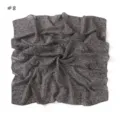 Retro grid print chiffon square scarf lightweight breathable fashion neckerchief for women. - US Size 8