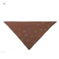 Brown rhinestone triangular scarf modal shawl fashion head wrap elegant neckerchief accessory - Polka Dot (#4)