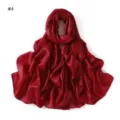 Rode gekreukelde strass lange sjaal elegante glinsterende omslagdoek veelzijdige hoofddoek. - 180cm / #4 Rood