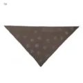Brown modal rhinestone triangle scarf shawl women versatile soft mercerized cotton head wrap. - #7