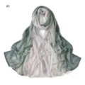 Gradient crinkle scarf for women, breathable soft spring summer long headscarf fashion. - Style #5