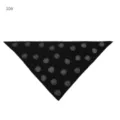 Black rhinestone camellia triangular scarf modal soft head wrap detail view style - Black