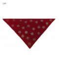 Red modal rhinestone rose triangular scarf detail, soft elastic headscarf shawl accessory. - Style 14