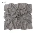 Retro black white plaid chiffon square scarf, elegant twisted design for women fashion. - Up House Balloon