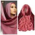 Foulard hijab long en modal dégradé pour femme, écharpe douce légère large pour tête. - Style #6
