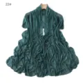 Dark green rhinestone elastic mesh scarf, breathable draped shawl, elegant head wrap accessory. - 22#