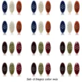 Colorful oval rhinestone plastic safety hijab pins scarf clips 36pcs mixed color set - Multicolor Mixed