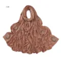 Detailed close-up view of the elegant rhinestone swirl stretch jersey hijab scarf for women. - 10#