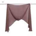 Solid color chiffon hijab scarf draped on rod lightweight soft breathable daily wear - Beige