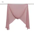 Foulard hijab en mousseline uni léger respirant élégant drapé couvre-chef pour un usage quotidien - Rouge Rosé
