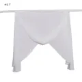 Foulard à capuche en mousseline unie de haute qualité, léger, doux et agréable à porter. - Blanc