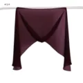 Solid color chiffon hijab scarf lightweight soft breathable long wrap headscarf detail view - Deep Merlot
