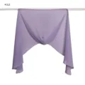 Solid color pearl chiffon instant hijab scarf with magnetic buckle lightweight soft head cover - Purple