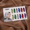 Conjunto de clips de hijab ovales metalicos coloridos, alfileres de seguridad de plastico para bufanda - Grupo 2: plano multicolor