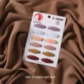 Matte Morandi Farben Kunststoff Hijab Nadeln 12 Stueck Set, sichere Kopftuch Clips Damen. - Set 3: Rot