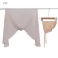 Solid color pearl chiffon magnetic hood scarf with matching tie cap product detail view. - Style 15