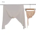 High quality solid color chiffon hood scarf set with matching strap cap detail view - Style 16
