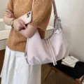 Sac portepaule hobo rose decontracte avec pendentifetoile pour les loisirs quotidiens. - Avec Pendentif / Rose