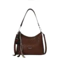 Sac à bandoulière tissé marron pour femme sac cabas décontracté d'automne élégant et pratique - Marron Petit