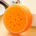 Spugna per piatti a forma di arancia di frutta, spugna di pulizia da cucina spessa. - Arancia dolce