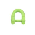 Green alloy horseshoe shackle D ring metal buckle DIY key chain craft accessory hardware parts - Fruit Green