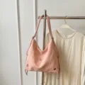 Pink large capacity butterfly tote bag, multi-functional women shoulder bag with chain. - Pink