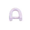 Purple metal horseshoe shackle D ring clasp for car keychain and DIY handmade craft accessories - Light Purple